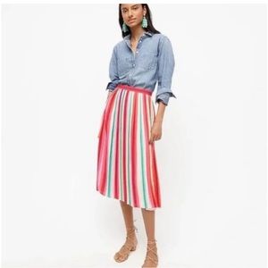 J Crew Pleated Skirt